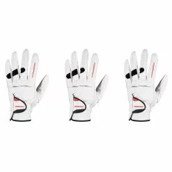 Tour Max Men's Cabretta Golf Gloves - 3-Pack